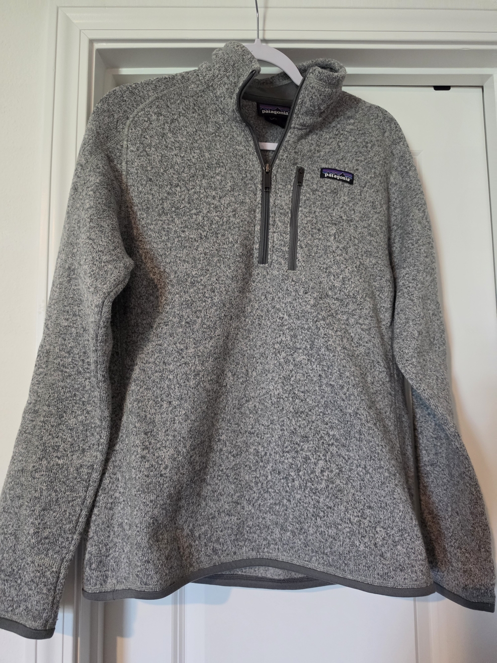 Patagonia Men's Heather Gray Quarter-Zip Fleece Pullover